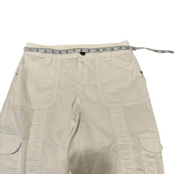 Style & Co White Cargo Capri Womens Pants Size 4P - Picture 8 of 11